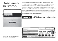 Uher 4004 - Brochure 